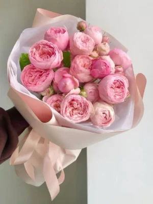 Mẫu bó hoa mao lương hồng đẹp