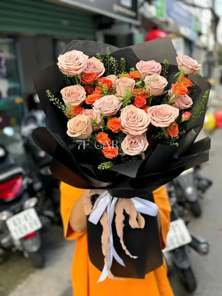 hoa tang sinh nhat vo bó hoa hồng tặng sinh nhật vợ đầy ý nghĩa