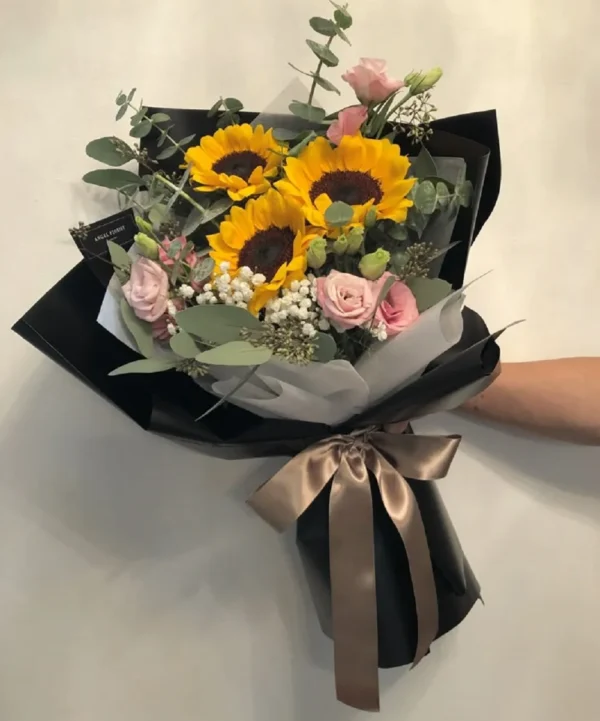 bó hoa hướng dương 300k tặng tốt nghiệp