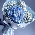 hoa tốt nghiệp màu xanh