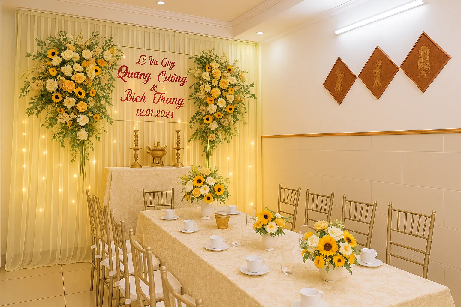 gói trang trí gia tiên 2 triệu tại 7f garden