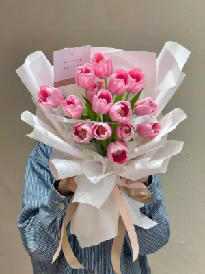 bó hoa tulip 20 bông