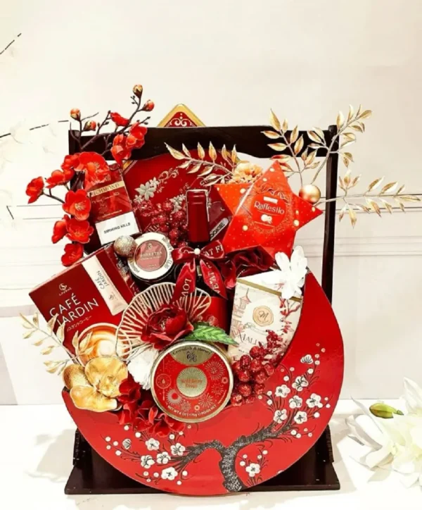 lẵng bánh kẹo tết 2025