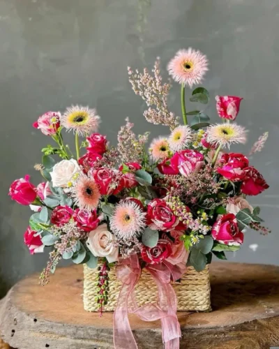 lang hoa sinh nhat sang trong 50+ mẫu lẵng hoa sinh nhật đẹp - 7f garden