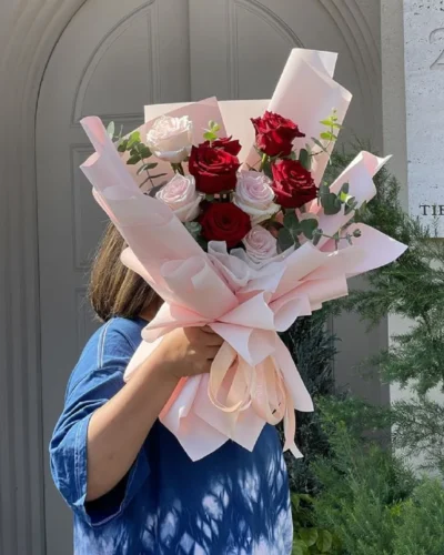 bo hoa hong tang nguoi yeu Bó hoa hồng tặng người yêu