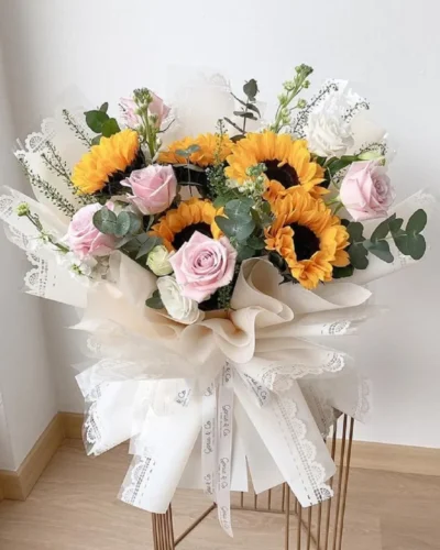 bo hoa huong duong tang nguoi yeu Bó hoa hướng dương tặng người yêu nhất