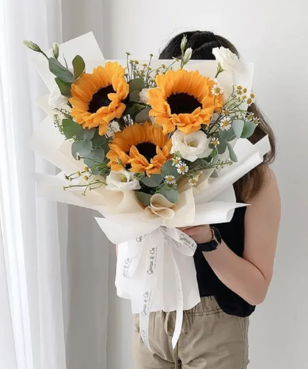 55+ mẫu Bó hoa hướng dương tặng tốt nghiệp đẹp ý nghĩa nhất