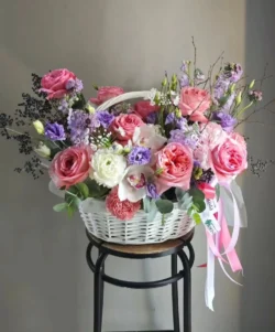 các mẫu giỏ hoa hồng ohara đẹp