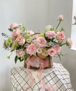 giỏ hoa hồng ohara đẹp