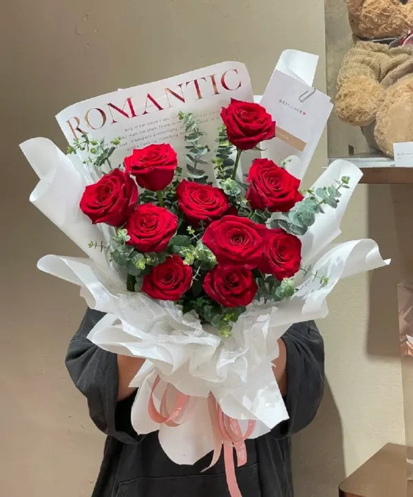 hoa hồng tặng người yêu màu đỏ