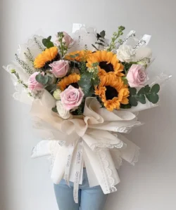 Những bó hoa hướng dương tặng người yêu