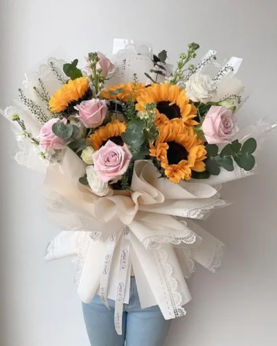 hoa huong duong tang nguoi yeu dep Những bó hoa hướng dương tặng người yêu