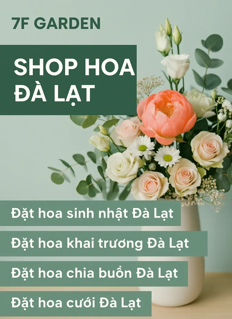 Shop hoa tươi đà lạt - đặt hoa giao nhanh 24/24