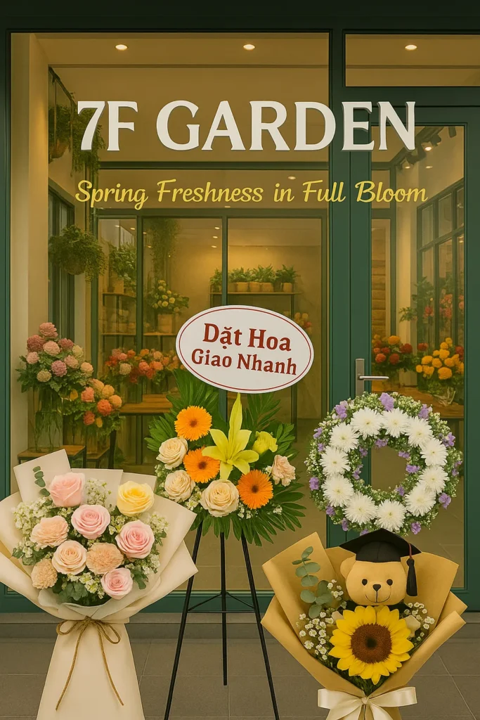 shop hoa tươi quận 5 tiệm hoa 7f garden