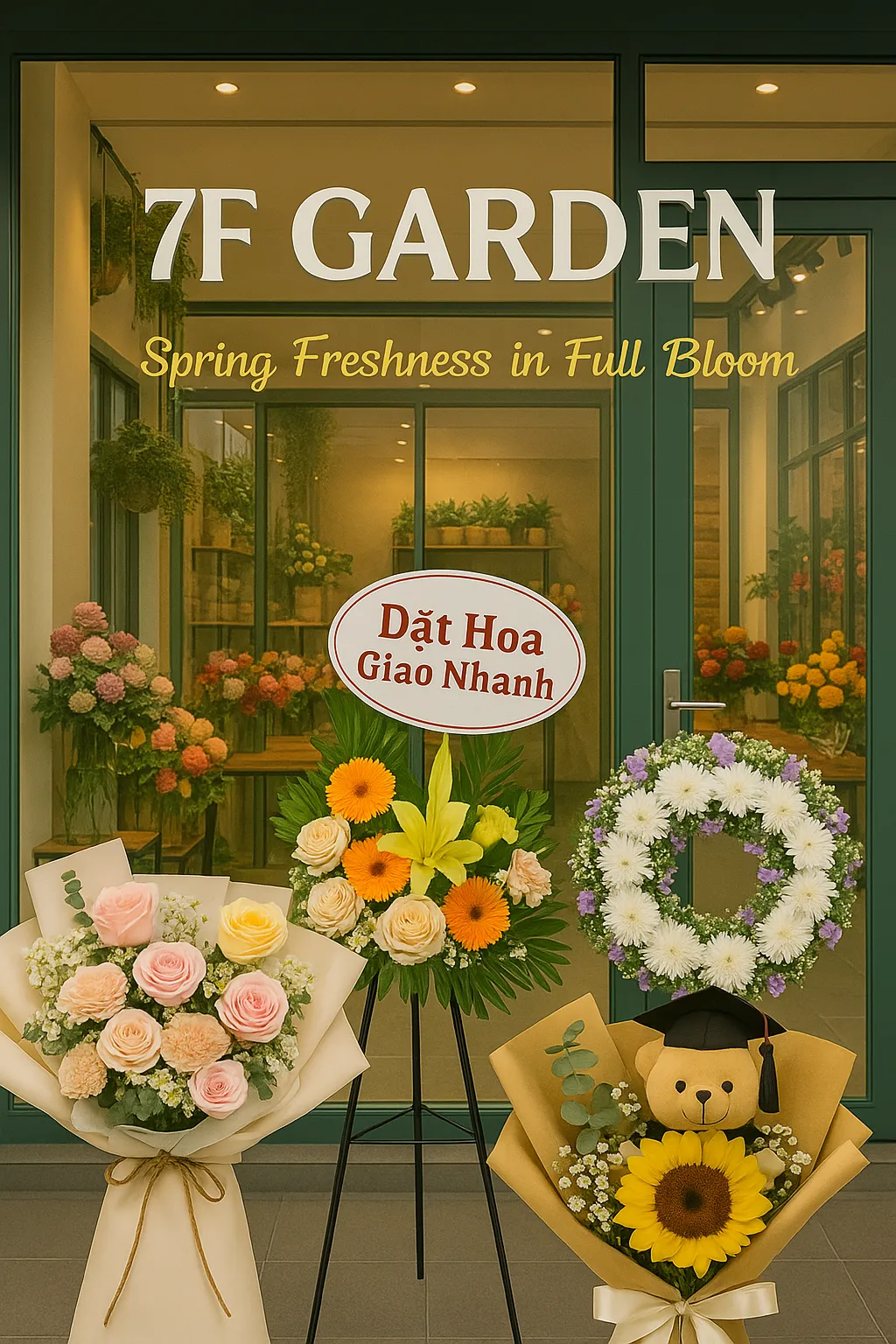 shop hoa tươi quận 5 tiệm hoa 7f garden