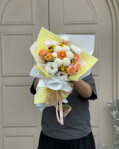 bó hoa cúc ping pong tặng mẹ ý nghĩa nhất