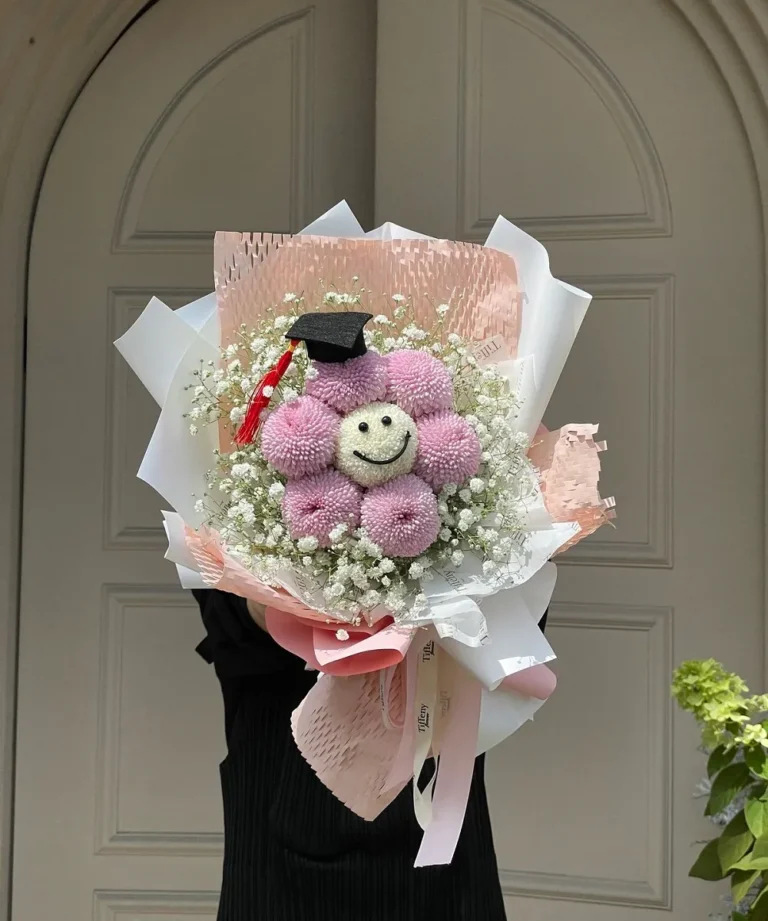 những mẫu bó hoa cúc ping pong ý nghĩa