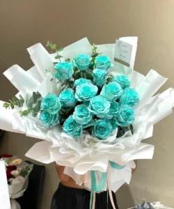 hoa hồng xanh lưu ly