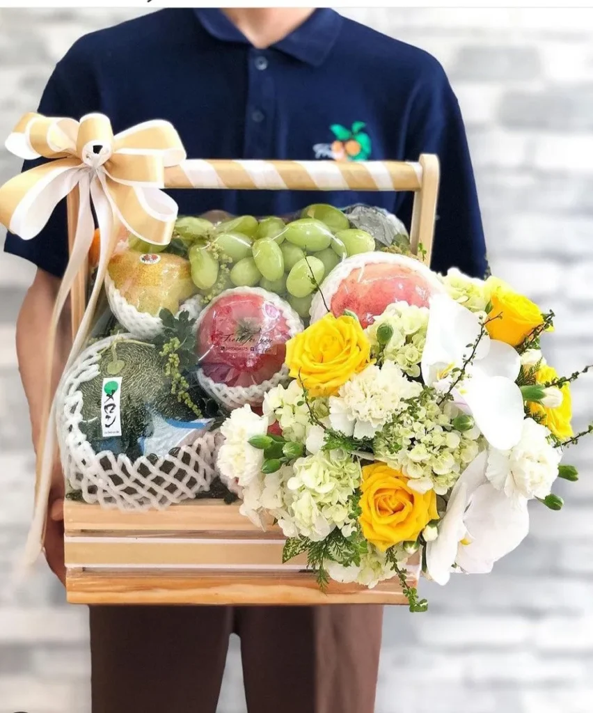 giỏ hoa quả cúng 100 ngày