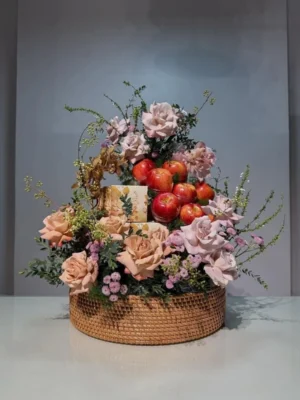 Giỏ hoa quả làm quà tặng tphcm