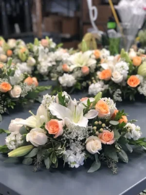 các mẫu hoa để bàn ký kết đẹp