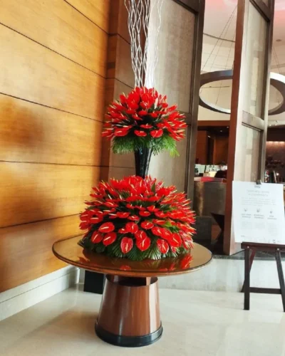 Các mẫu hoa để bàn lễ tân tại 7F Garden