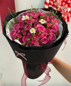 bó hoa hồng chùm sophia đẹp