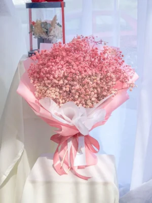 Bó hoa baby màu cam