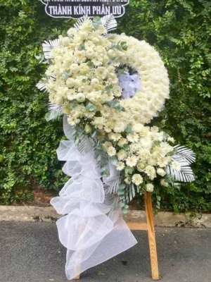 Đặt vòng hoa nhà tang lễ bộ quốc phòng Gò Vấp