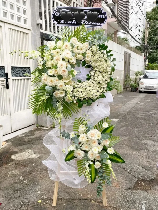 Đặt vòng hoa đám tang Quận 3 - gần chùa Vĩnh Nghiêm