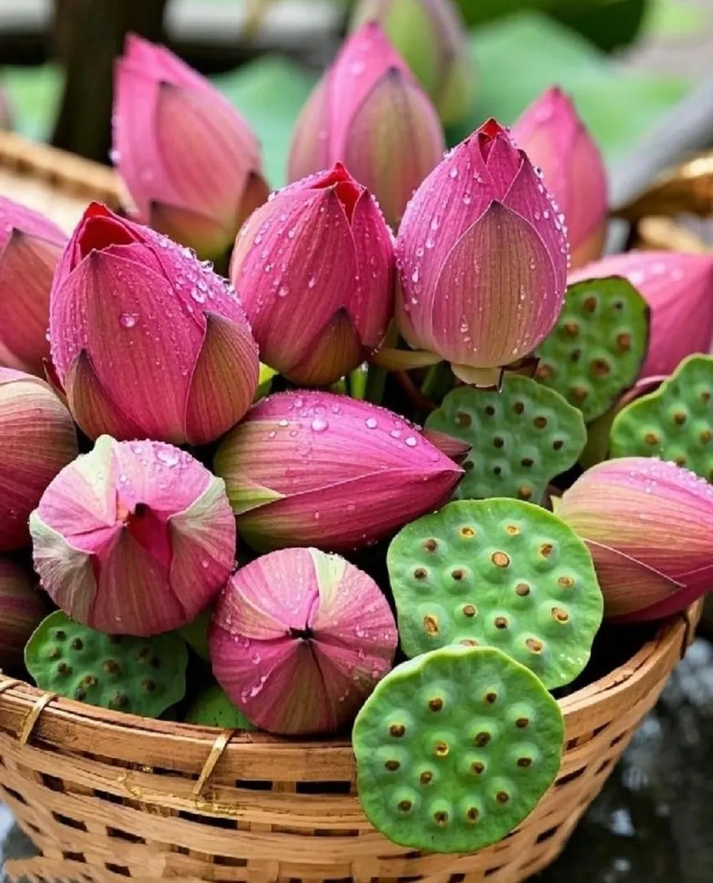 Hoa sen màu hồng tượng trưng cho lòng từ bi, trí tuệ và sự giác ngộ