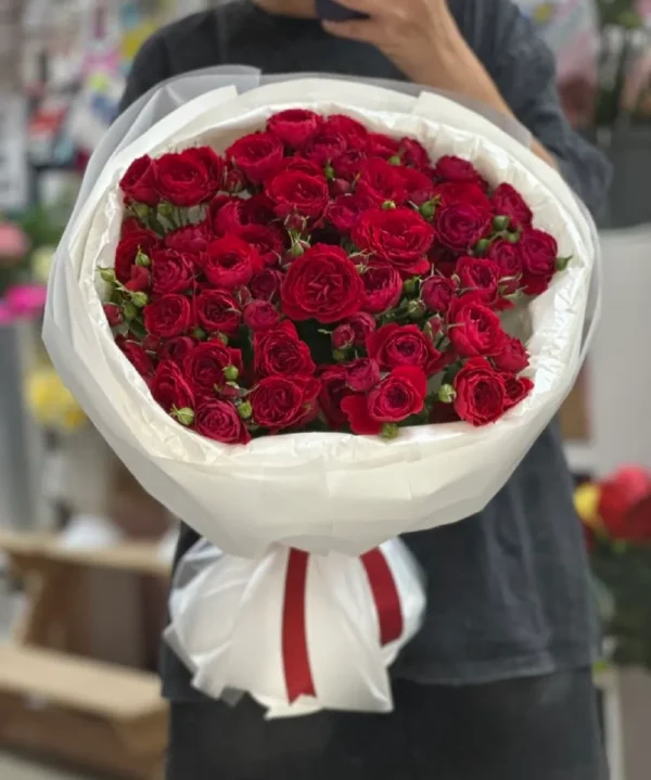 mẫu hoa hồng 50 bông đỏ